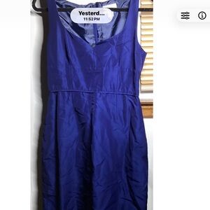 J. Crew Deep Blue Mini Dress